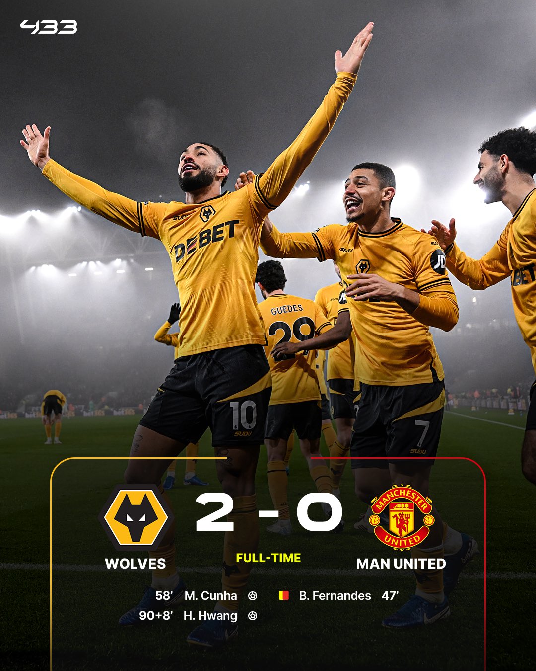 曼联三比一战胜狼队收获英超两连胜的简单介绍